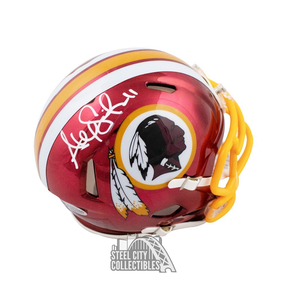Alex Smith Autographed Washington Redskins Chrome Mini Football Helmet - BAS COA | Steel City Collectibles Alex Smith Autographed Washington Redskins Chrome Mini Football Helmet - BAS COA | Steel City Collectibles