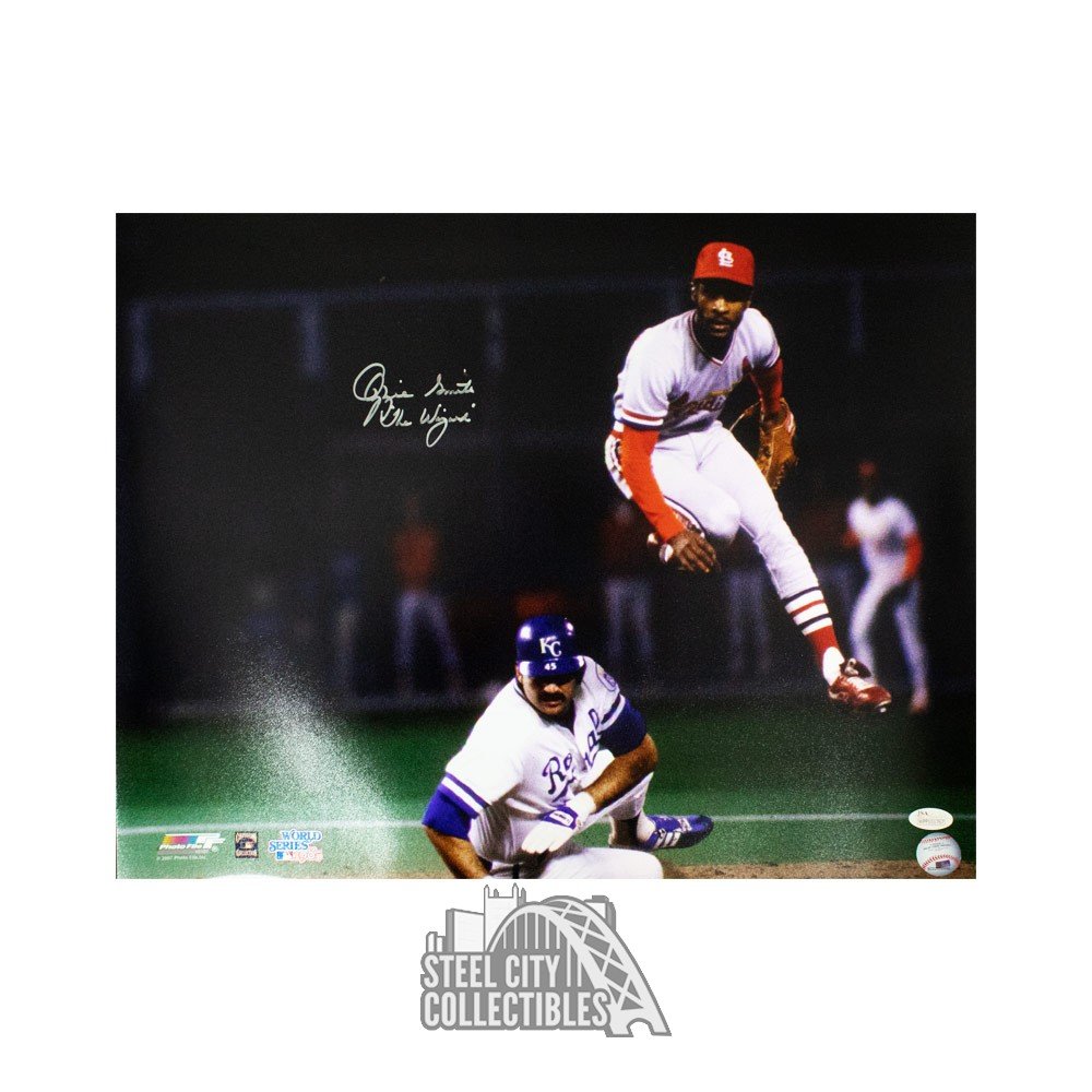 Ozzie Smith The Wizard Autographed St Louis Cardinals 16x20 Photo - JSA COA