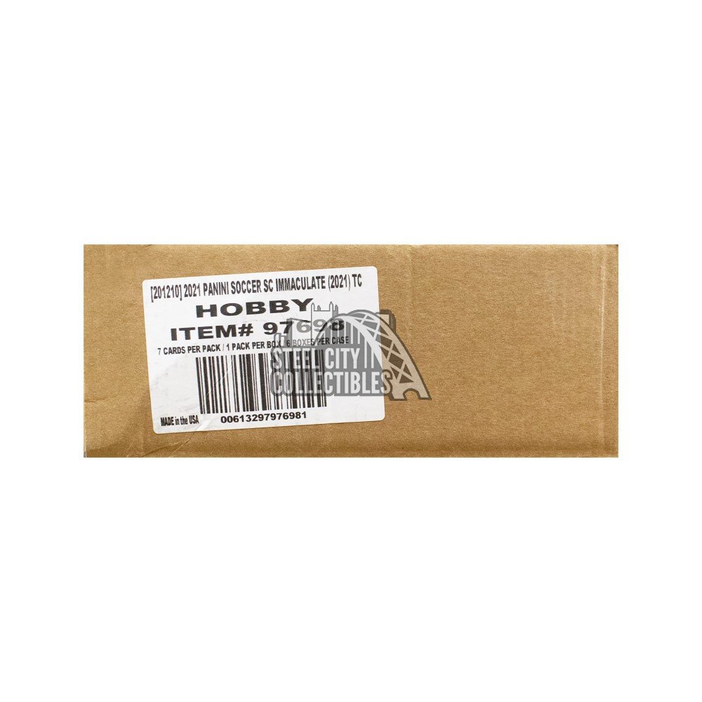 2021 Panini Immaculate Soccer Hobby 6Box Case Steel City Collectibles