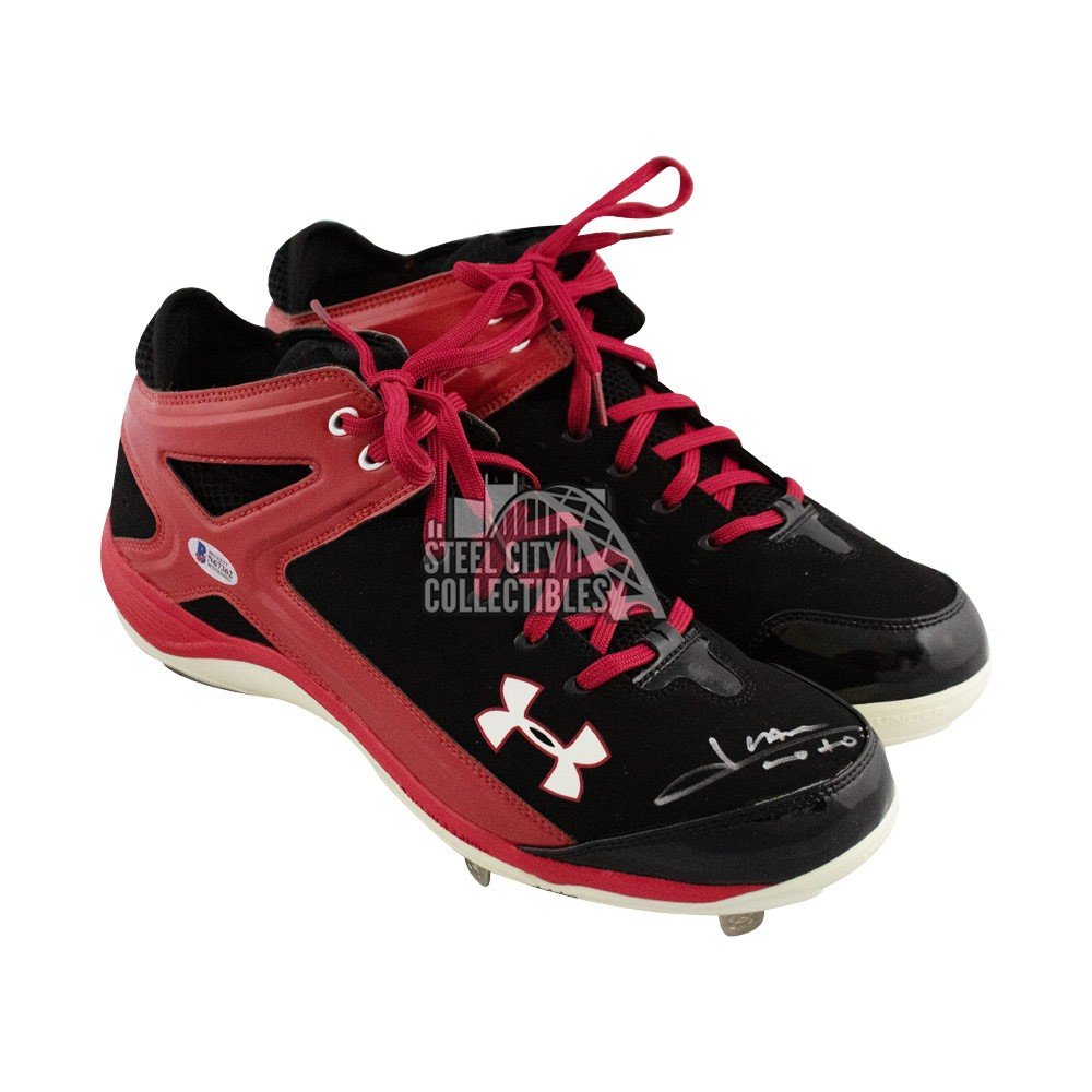 maroon baseball cleats