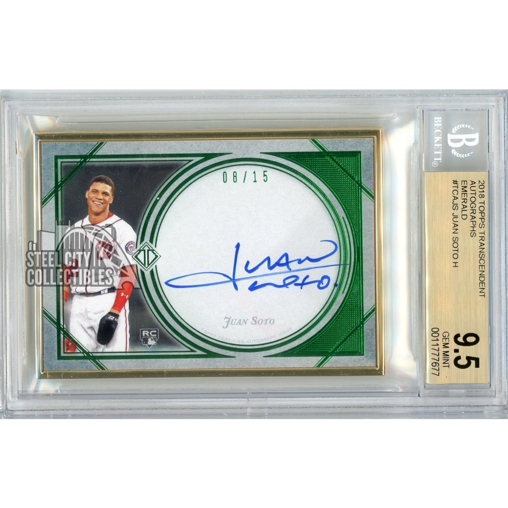 Juan Soto Autographed Baseball Card 2018 Topps Update #US104