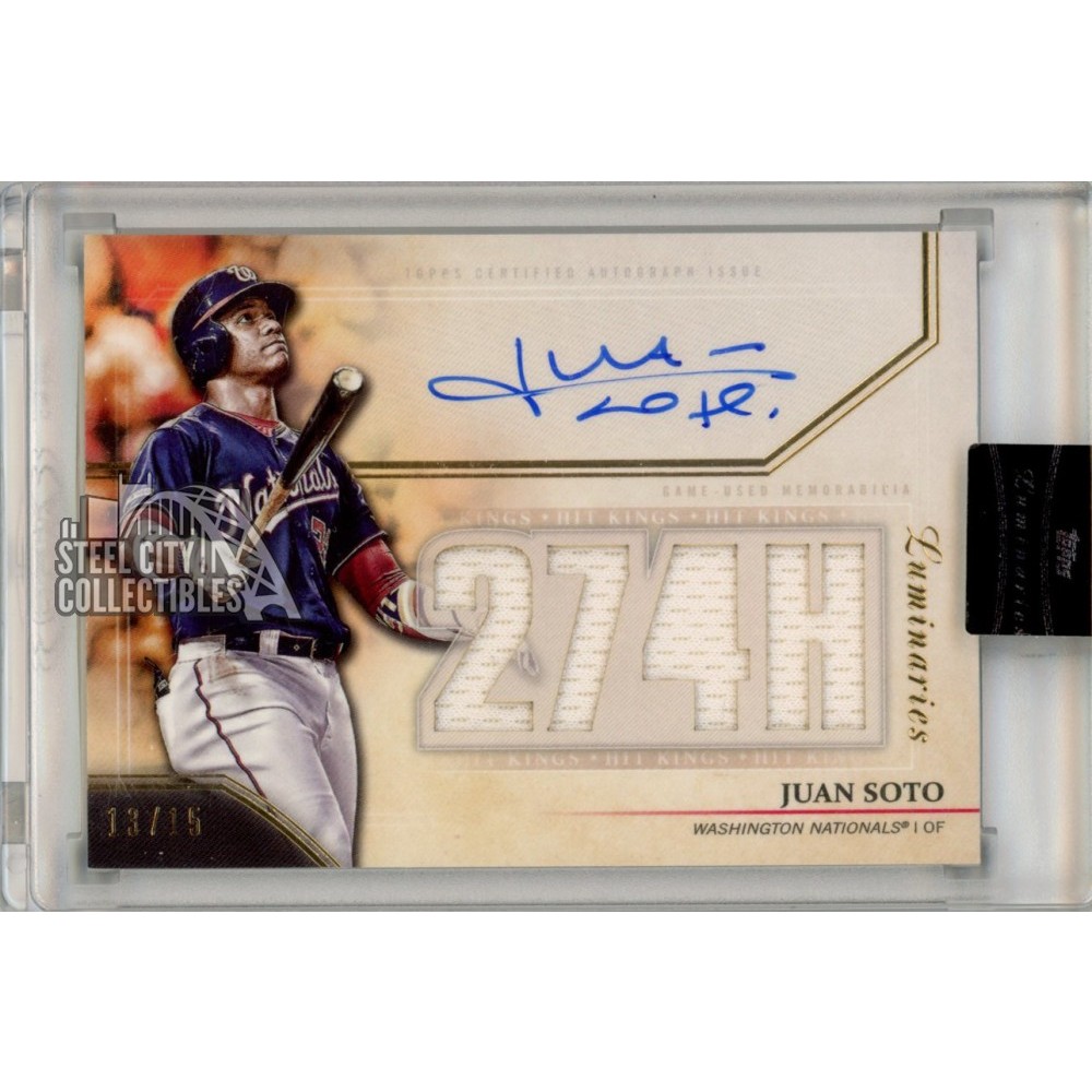 2020 TOPPS LUMINARIES JUAN SOTO 世界1枚限定 1/1 LOGO PATCH AUTO