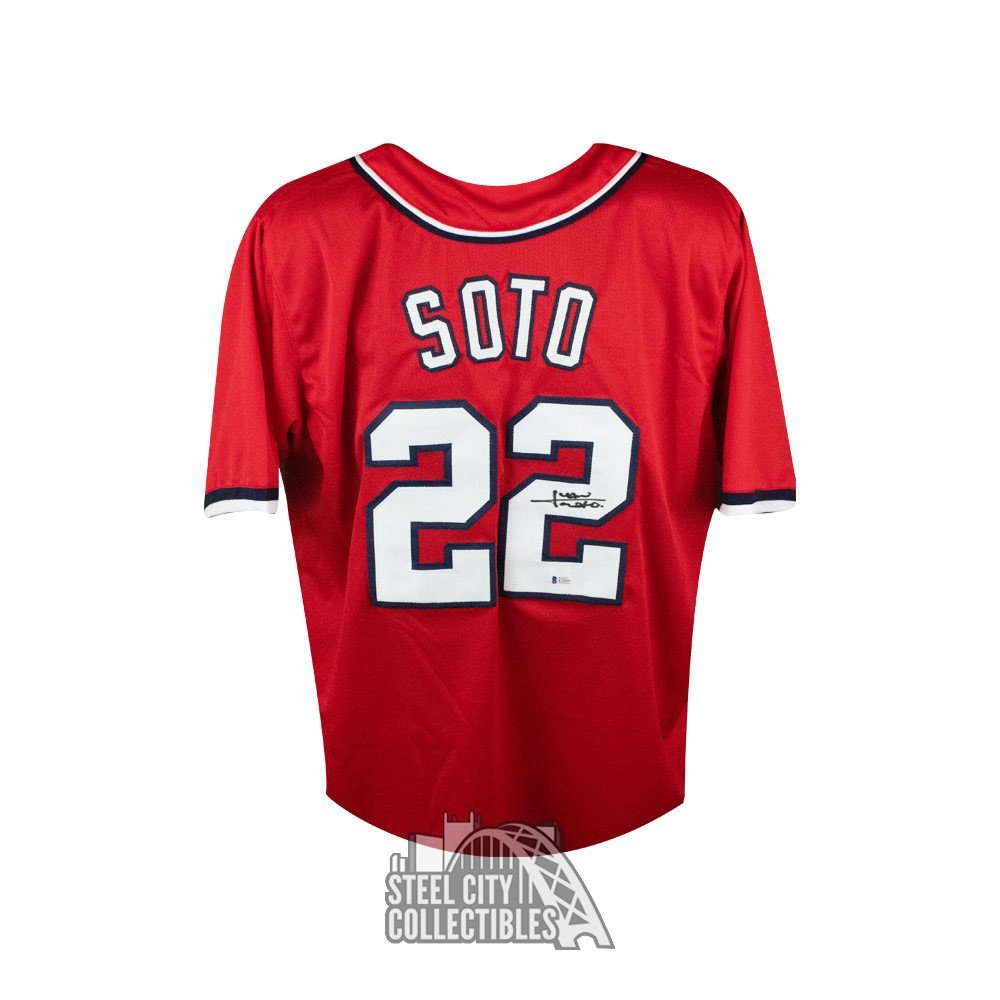 Juan Soto Autographed Washington Nationals Majestic Baseball Jersey - BAS  COA