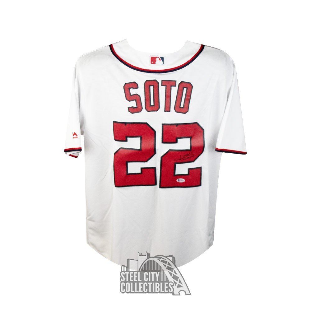 Juan Soto Autographed Washington Nationals Majestic Baseball Jersey - BAS  COA