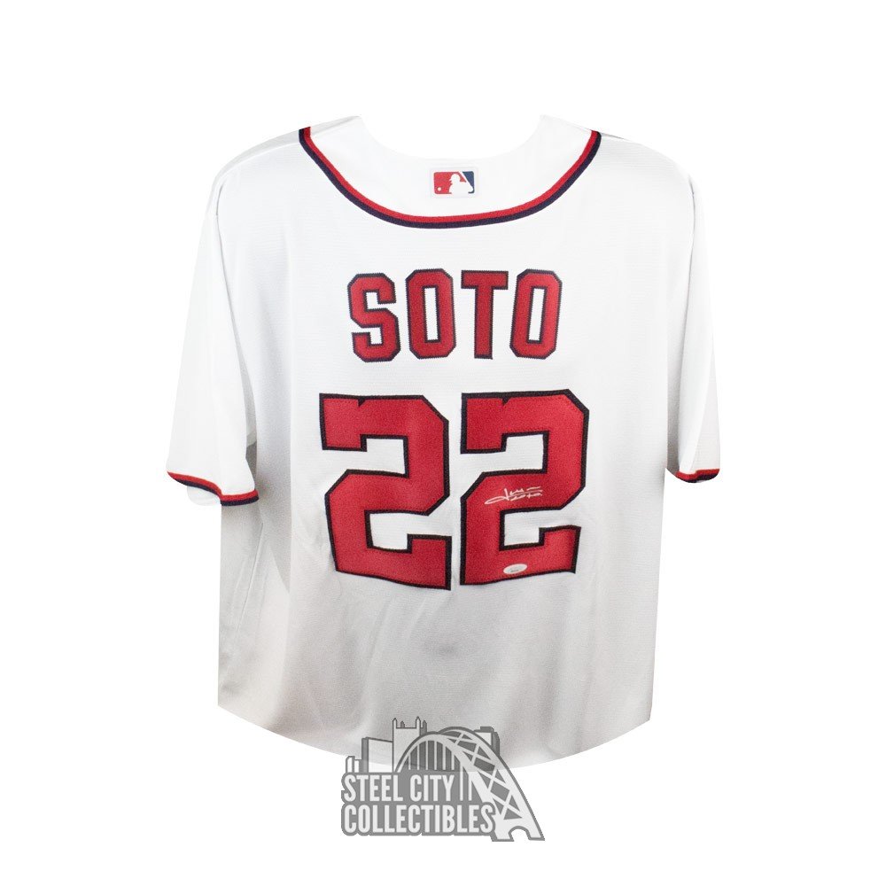 Juan Soto Autographed Washington Nationals Nike Baseball Jersey - JSA COA