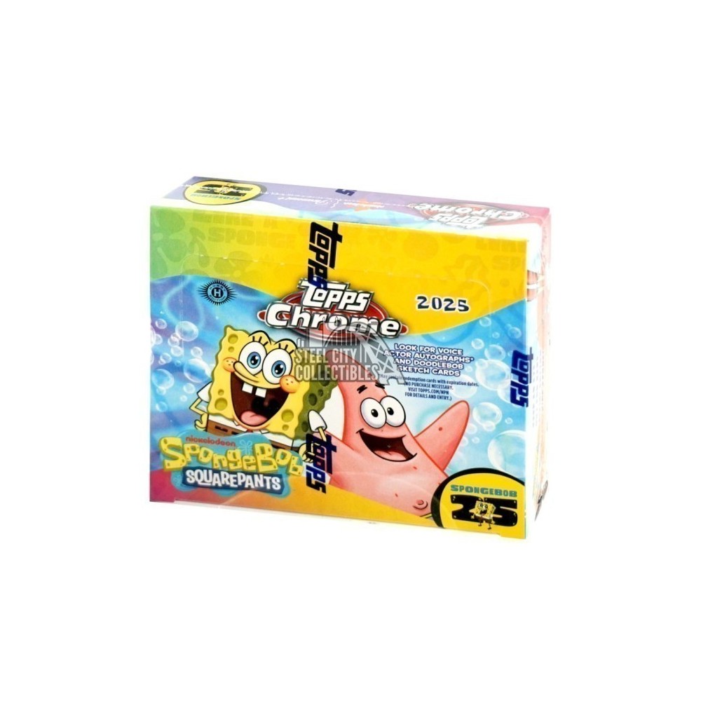2025 Topps Chrome Spongebob 25th Anniversary Hobby Box --- Random