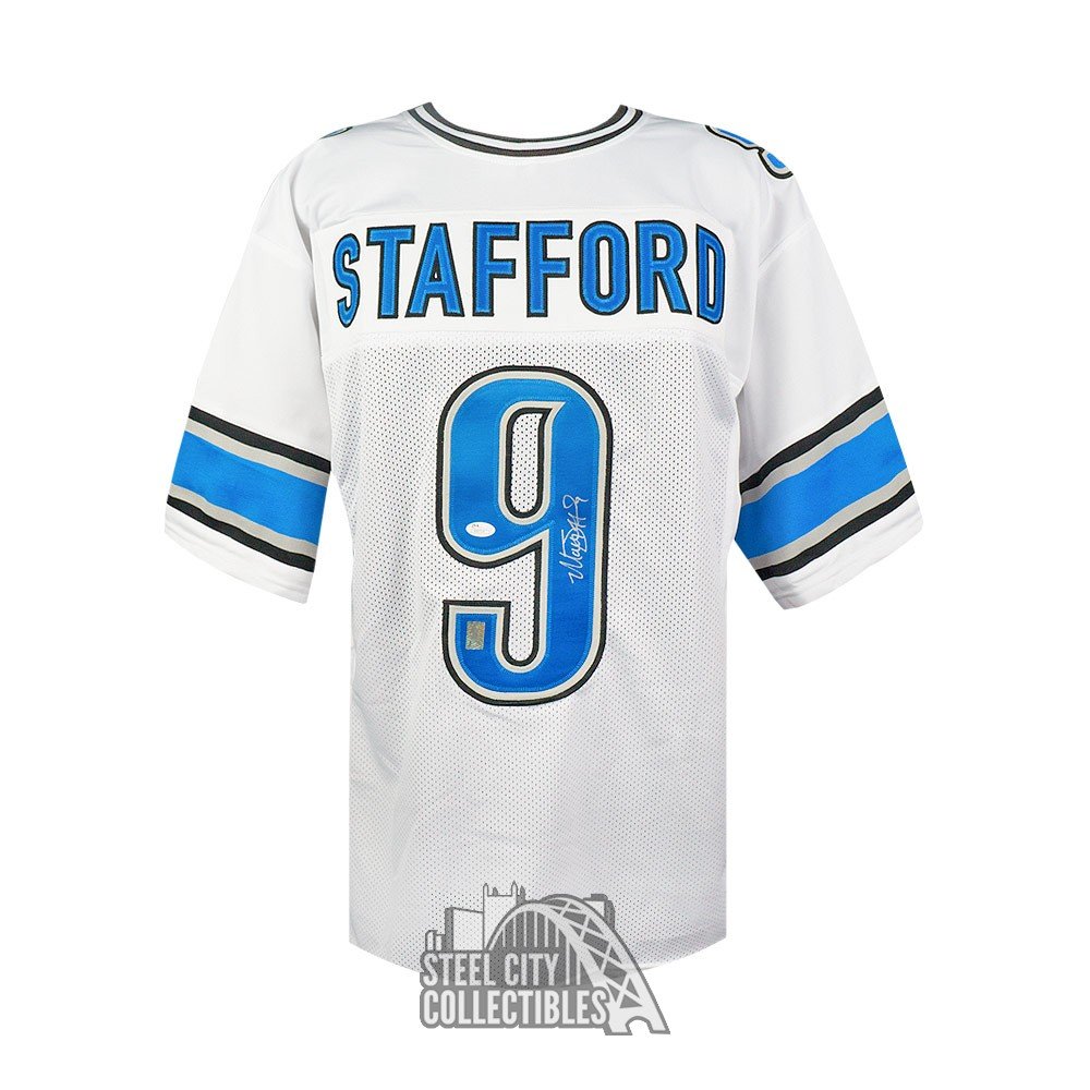 Matt Stafford Autographed Detroit Lions White Jersey - JSA COA