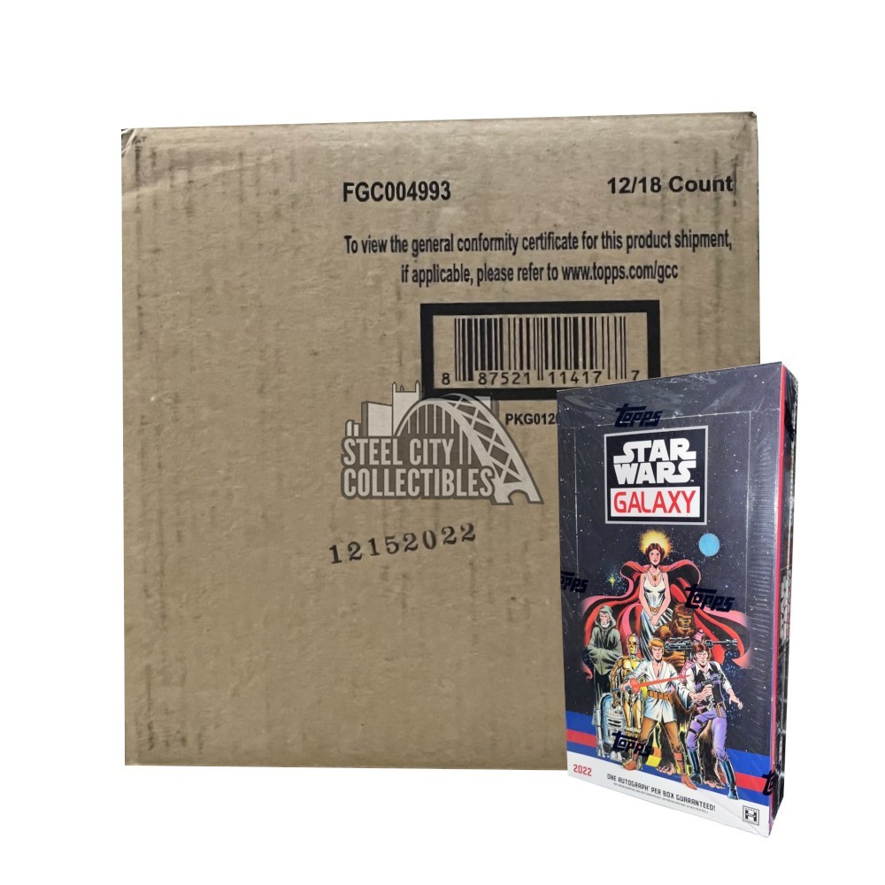 2022 Topps Star Wars Chrome Galaxy Hobby 12Box Case Steel City