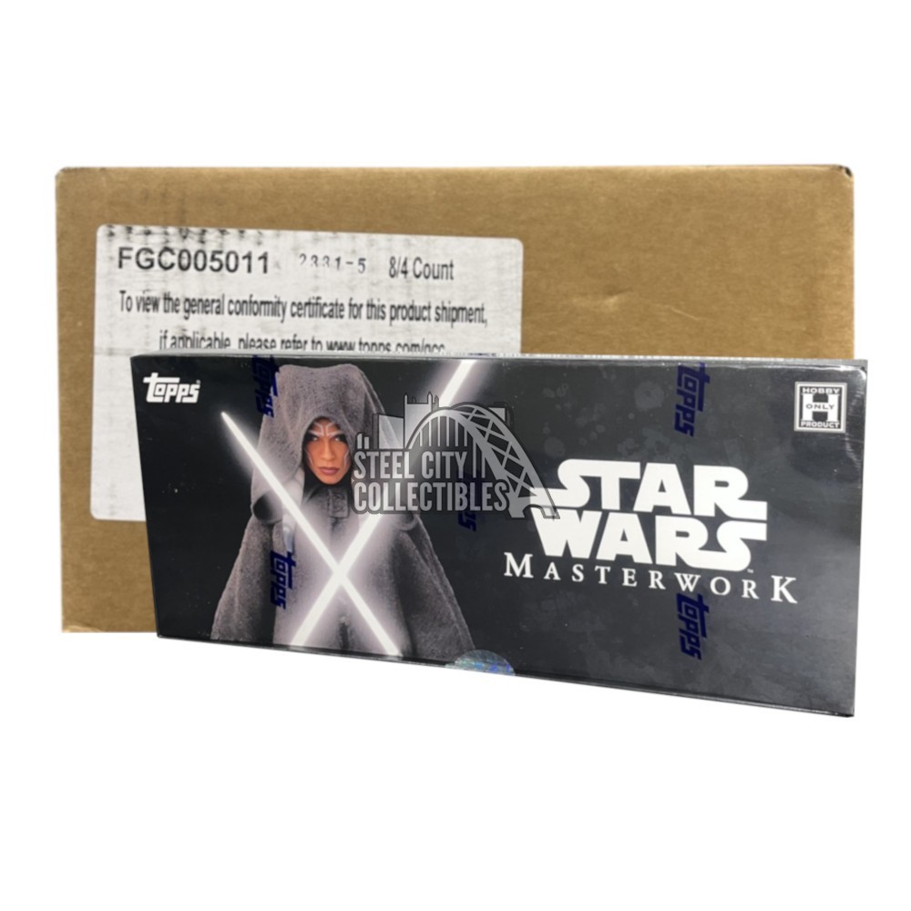 2022 Topps Star Wars Masterwork Hobby 8-Box Case | Steel