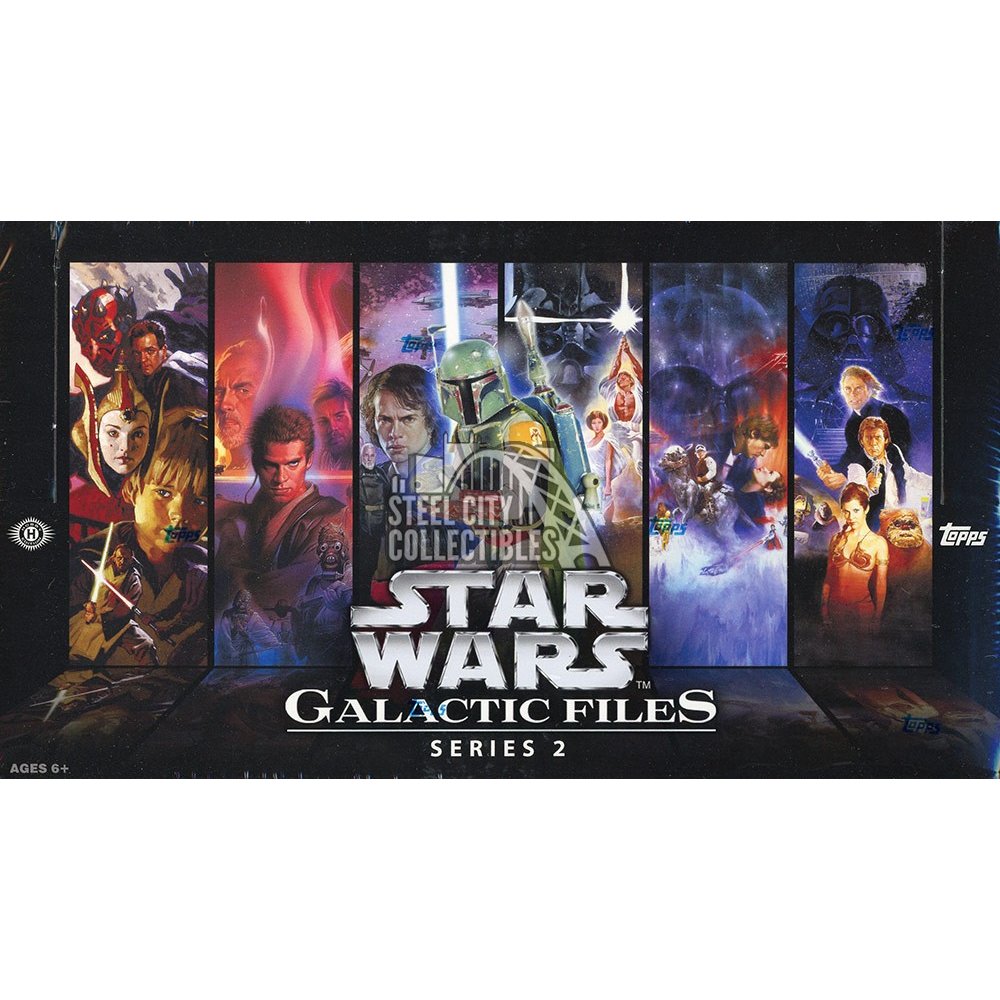 2013 Topps Star Wars Galactic Files Series 2 Hobby Box | Steel