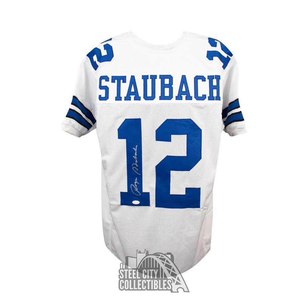 roger staubach jersey signed