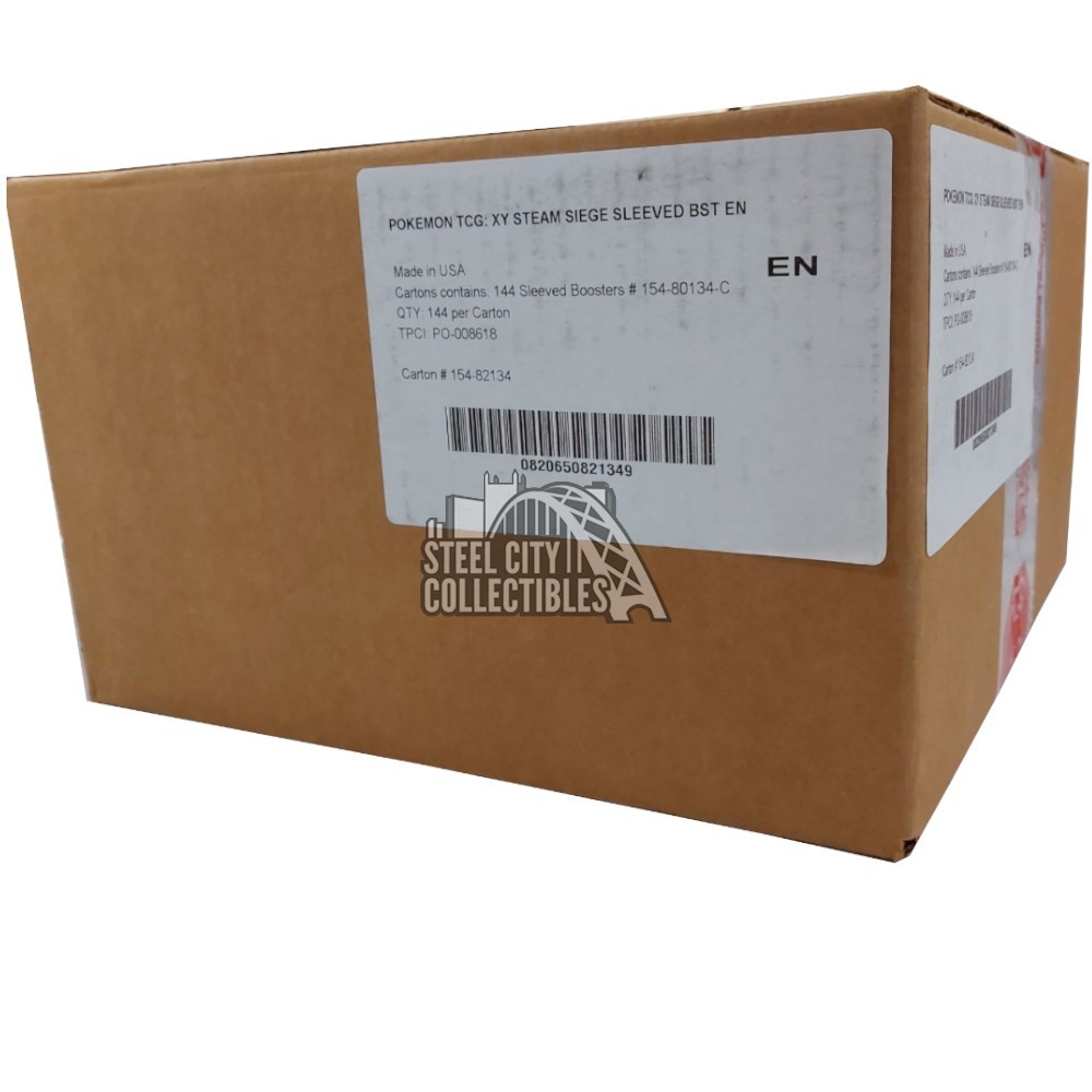 Pokemon XY Steam Siege Sleeved Booster 144 Pack Case | Steel City  Collectibles