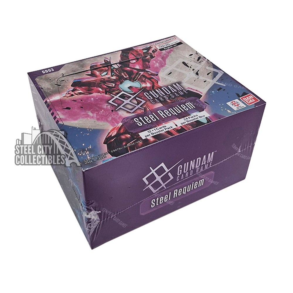 Bandai Gundam Card Game Steel Requiem Booster Box | Steel City