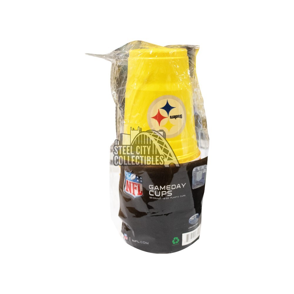 Pittsburgh Steelers Gameday 18-Count Plastic Cups