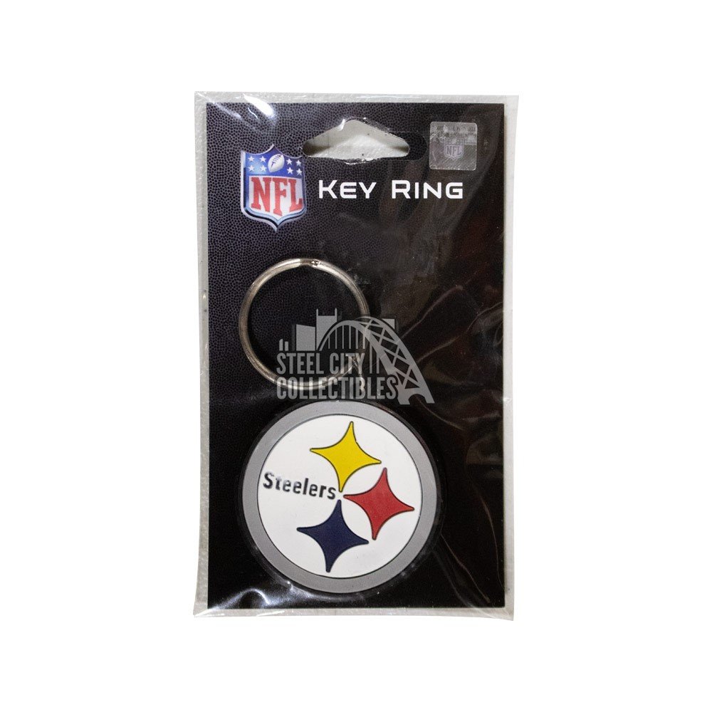 Pittsburgh Steelers Vinyl Logo Keychain Steel City Collectibles