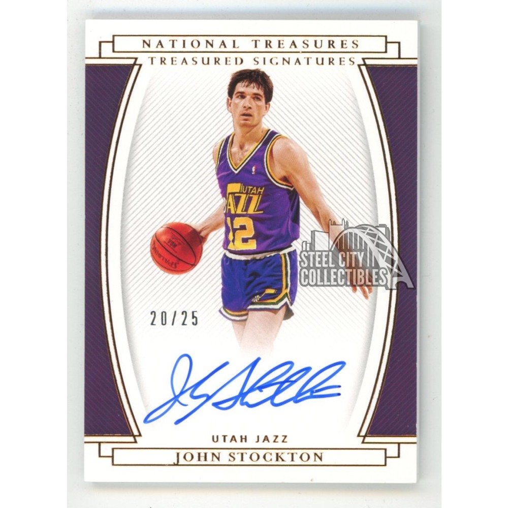 ストックトン John Stockton 8枚,25枚限定 サインカード 2枚 2024-25 Panini Revolution - Autographs John Stockton #AU-JOS