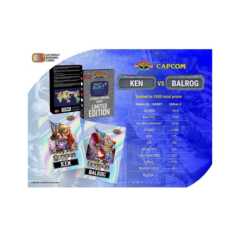 Saturday Morning Cards Street Fighter 2 Volume 3 Ken vs Balrog