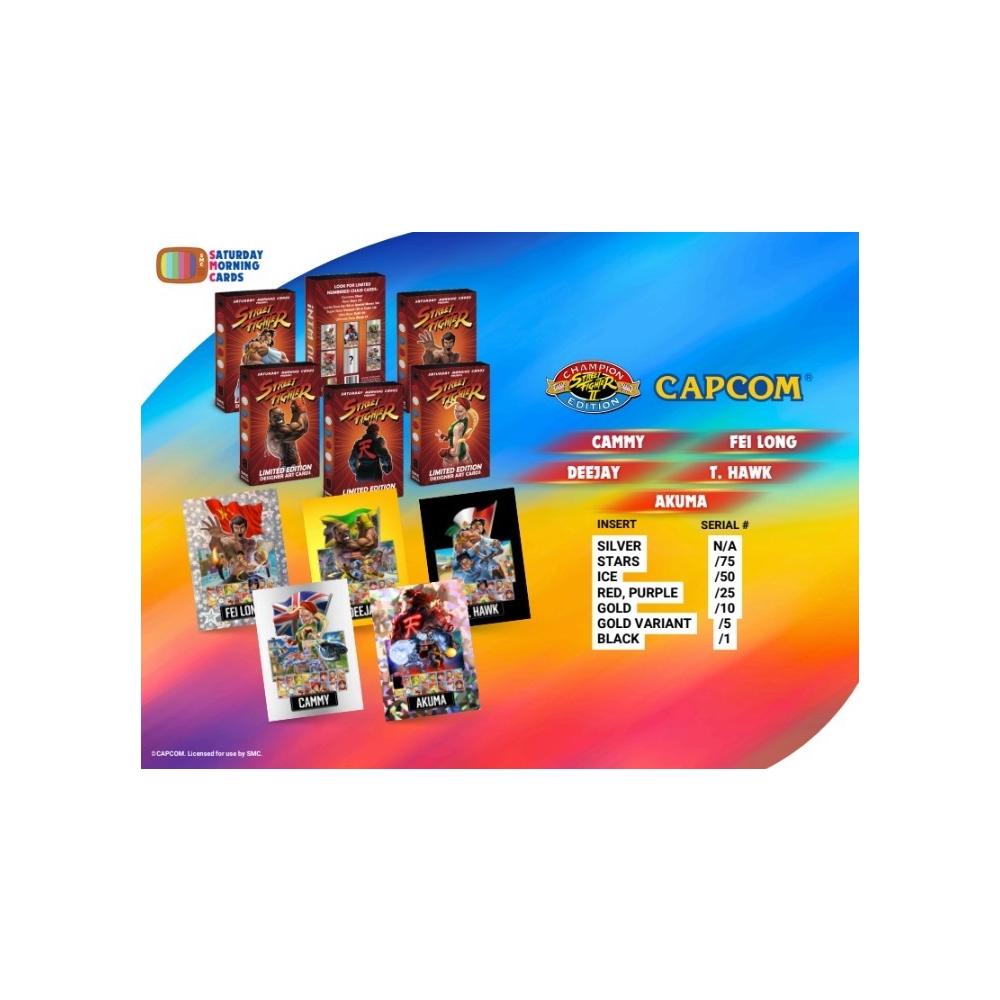 2026 Saturday Morning Cards Street Fighter II Champion Edition Box