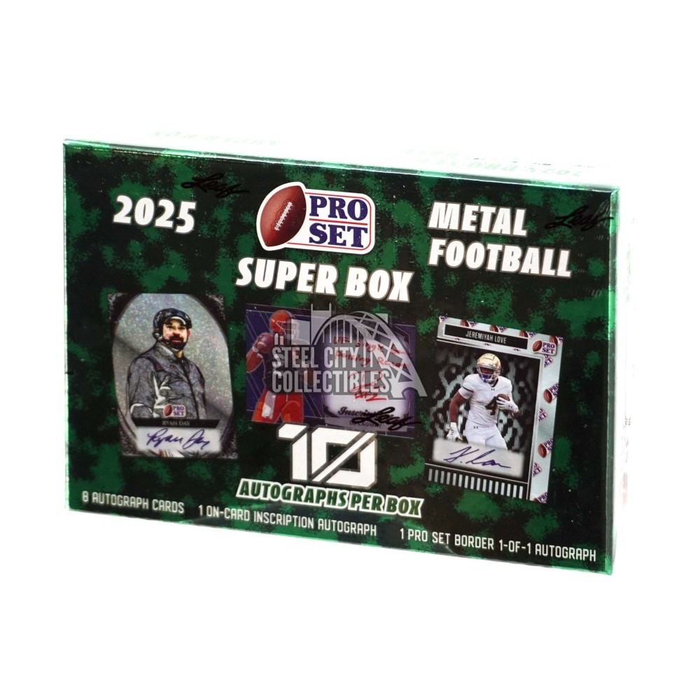 2025 Pro Set Metal Football Super Box | Steel City Collectibles