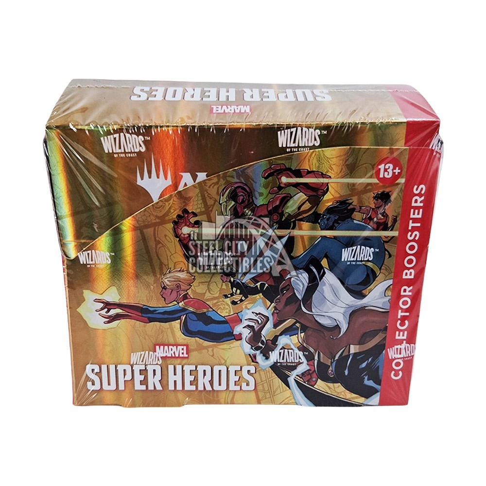 marvel metal booster box Amazon.com: Upper Deck 2024 Skybox Universe Avengers Blaster (36 Trading Cards) : Toys & Games %20Geodes%20%E2%80%93%2025%20Shadowbox%20cards%20highlighting%20characters%20in%20colorful%20geode%20frames Magic the Gathering Marvel Super