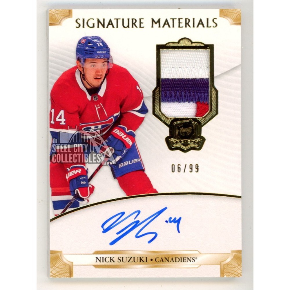 Nick Suzuki 2019-20 Upper Deck The Cup Autograph Patch Card #SP-NS