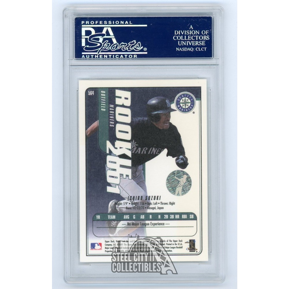 Ichiro Suzuki 2001 Upper Deck Victory Autographed Rookie RC Card