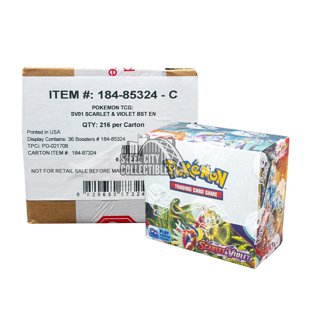 Pokemon Scarlet & Violet Booster 6-Box Case | Steel City