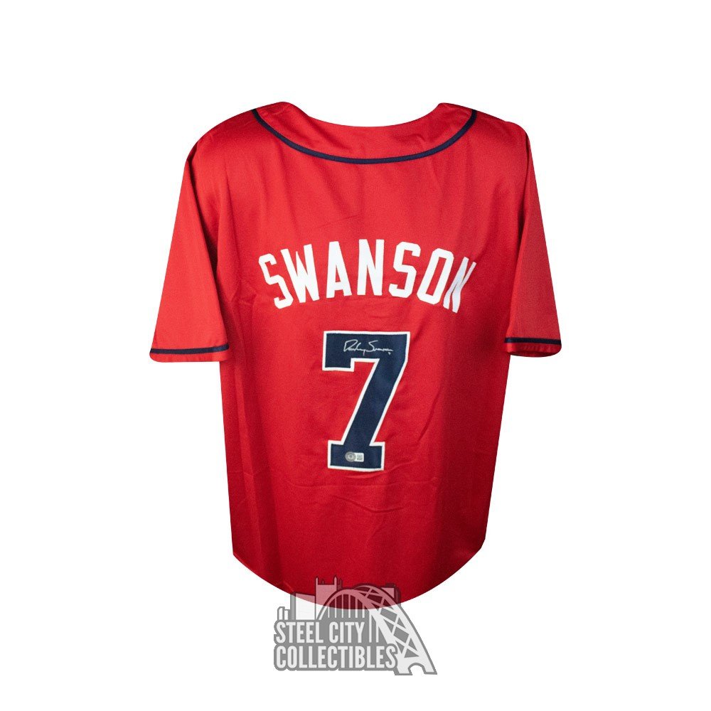 red dansby swanson jersey