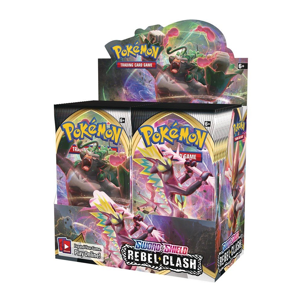 Pokemon Sword Shield Rebel Clash Booster 6 Box Case Steel City Collectibles Pokemon Sword Shield Rebel Clash Booster 6 Box Case Steel City Collectibles