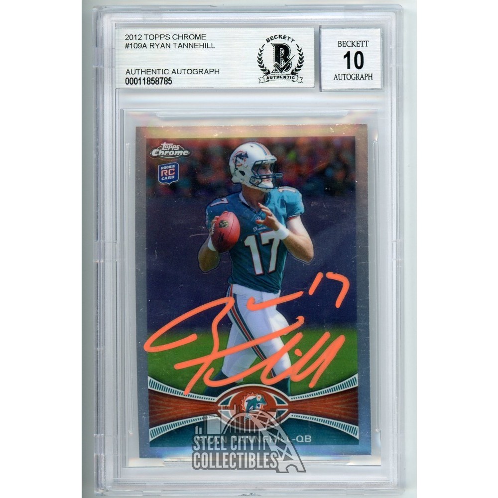 Ryan Tannehill 2012 Topps Chrome Autograph Rookie RC Card 109A BAS 