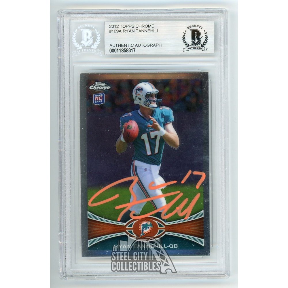 Ryan Tannehill 2012 Topps Chrome Autograph Rookie RC Card 109A BAS 