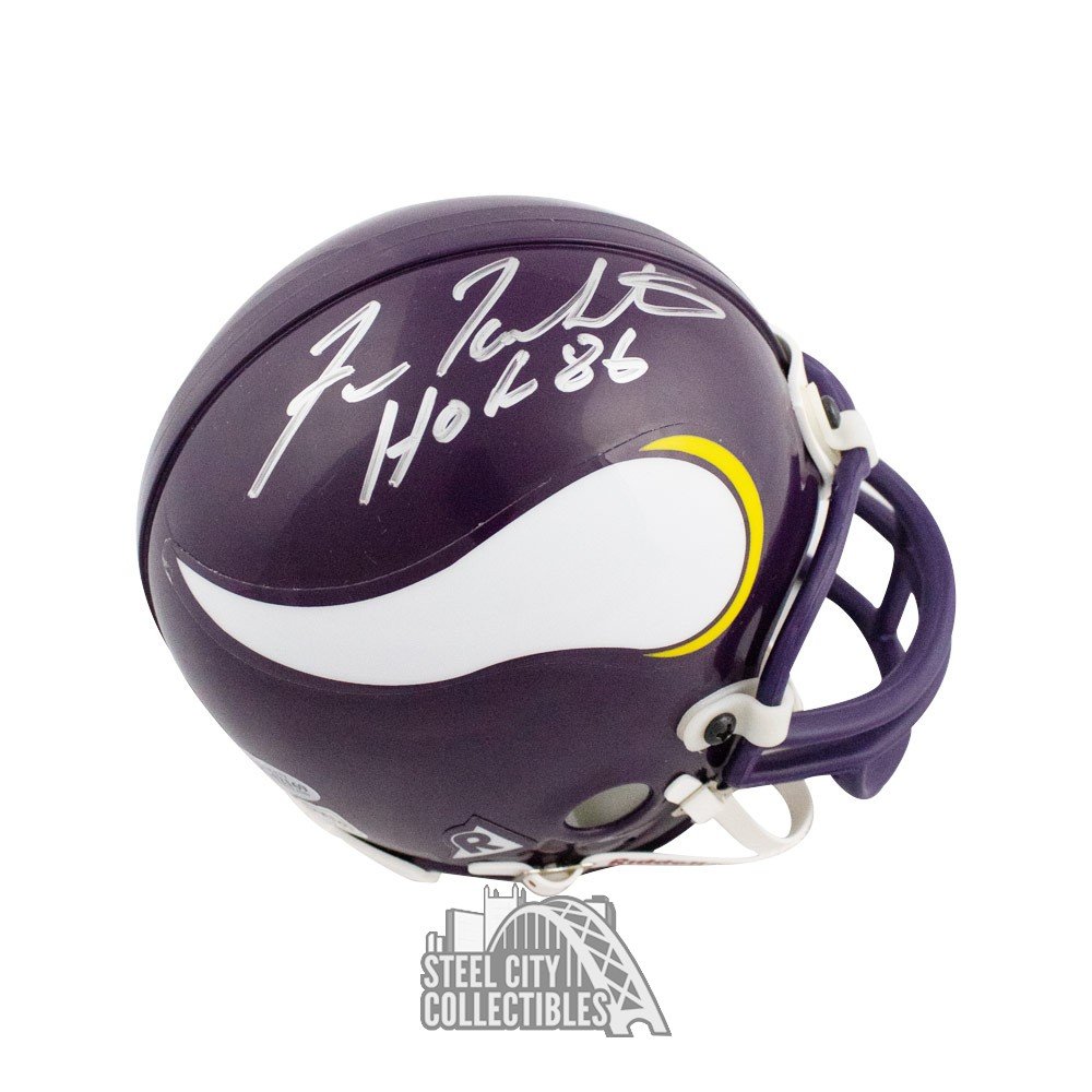 fran tarkenton autographed football