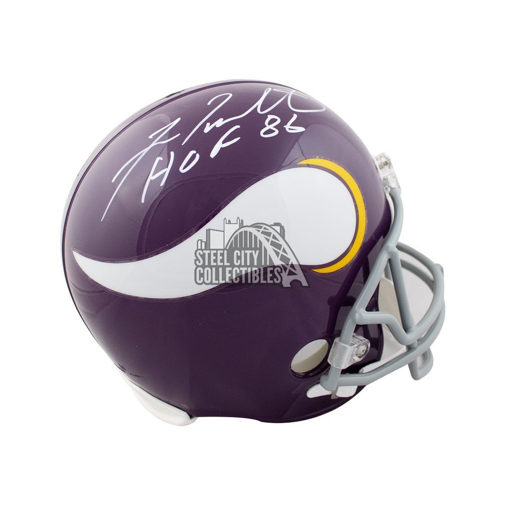 fran tarkenton autographed football