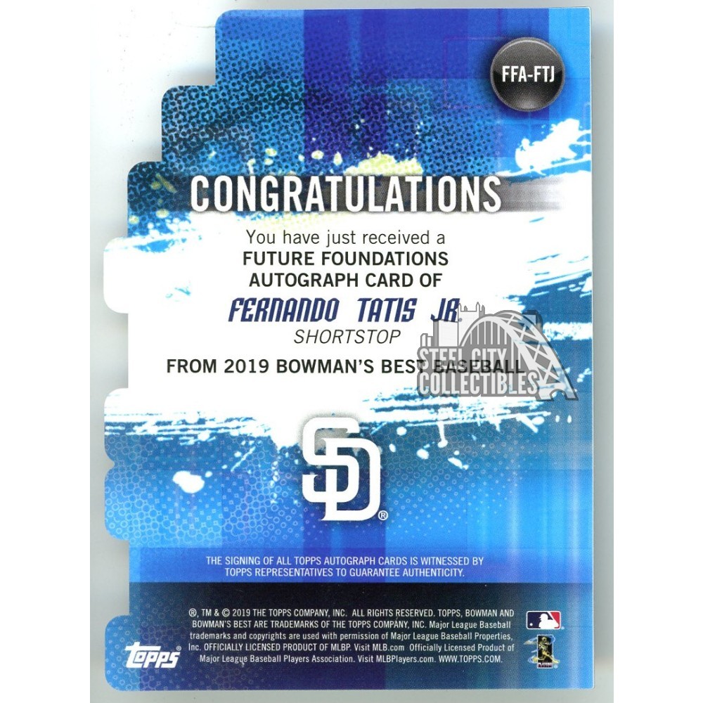 Fernando Tatis Jr 2019 Bowman's Best Future Foundations Gold