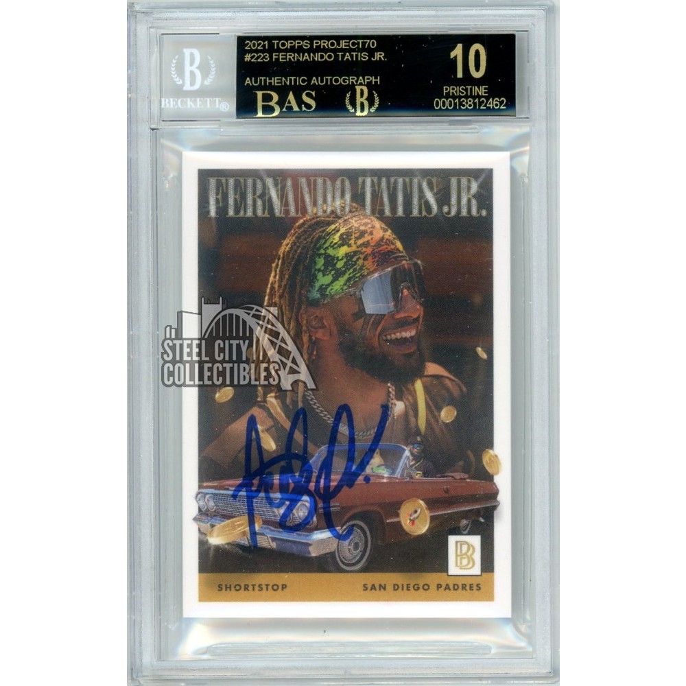 Fernando Tatis Jr 2021 Topps Project 70 Auto Card #223 BGS
