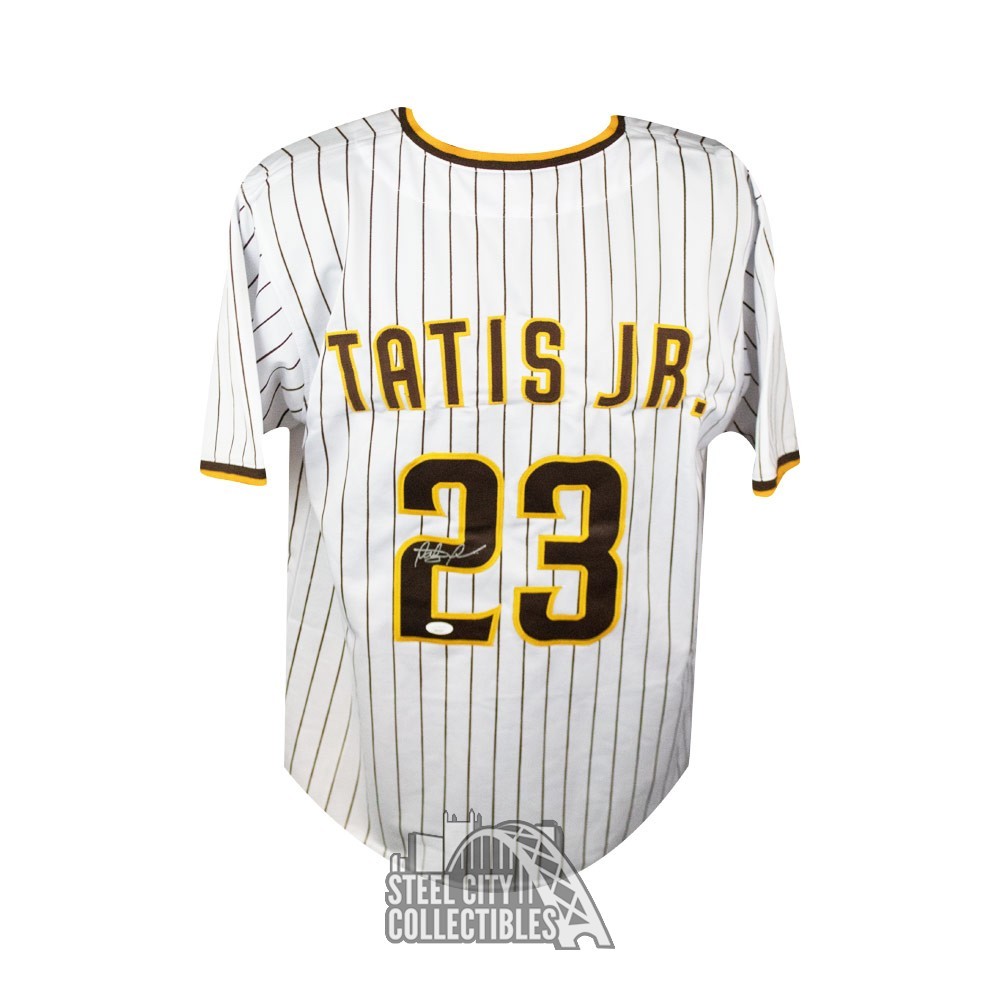 Fernando Tatis Jr Autographed San Diego Custom Pinstripe Baseball Jersey -  JSA COA