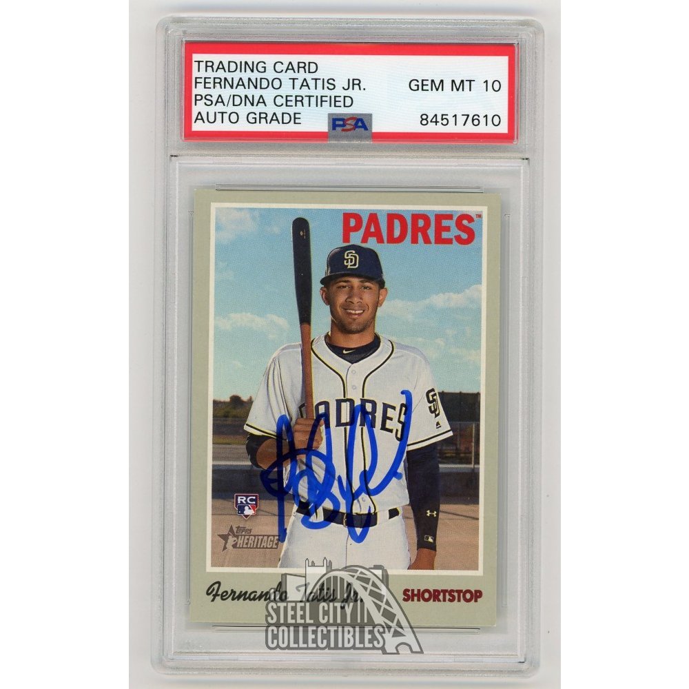 Fernando Tatis Jr 2019 Topps Heritage Autographed Rookie RC