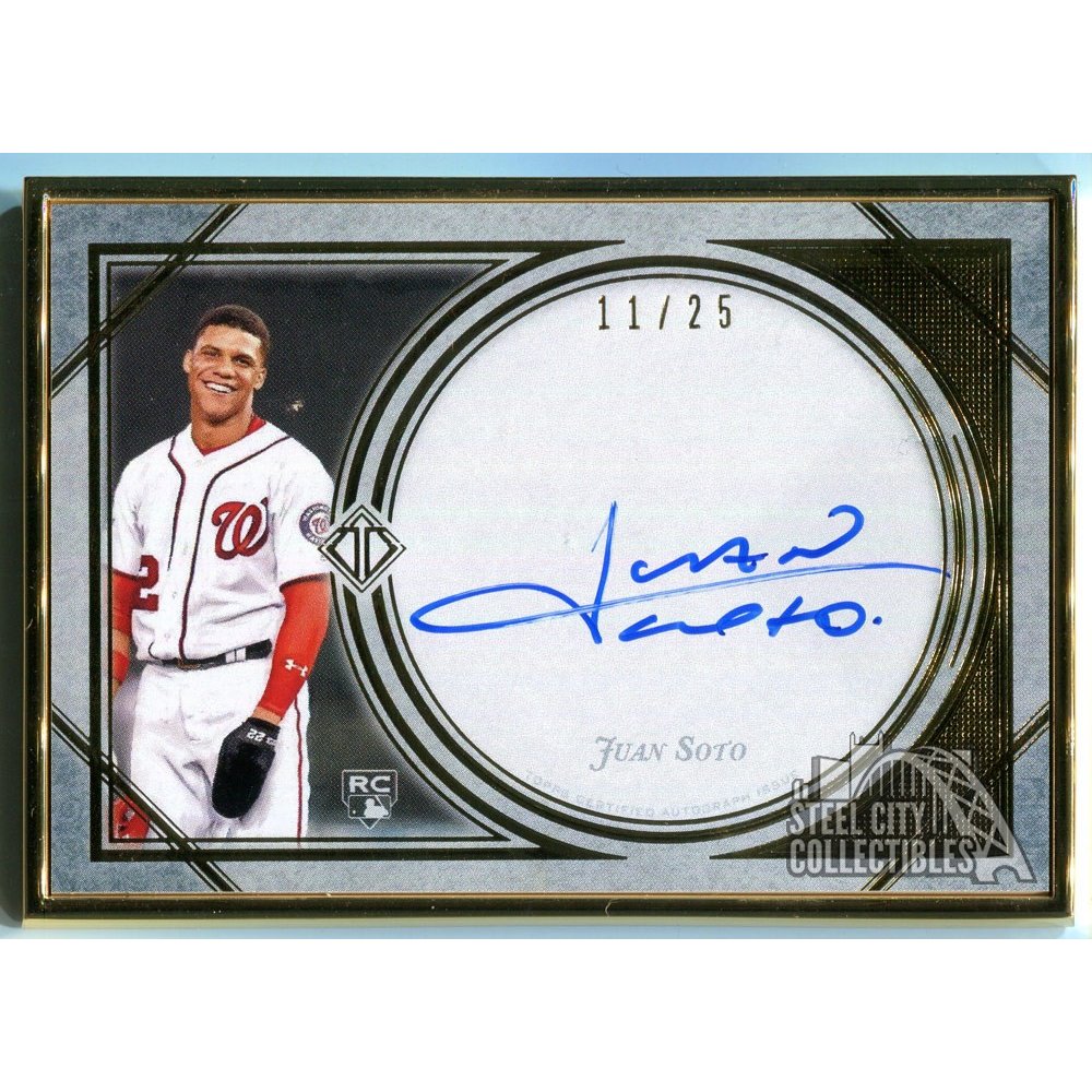 Juan Soto 2018 Topps Transcendent Autograph Auto Rookie Card RC 11/25 |  Steel City Collectibles