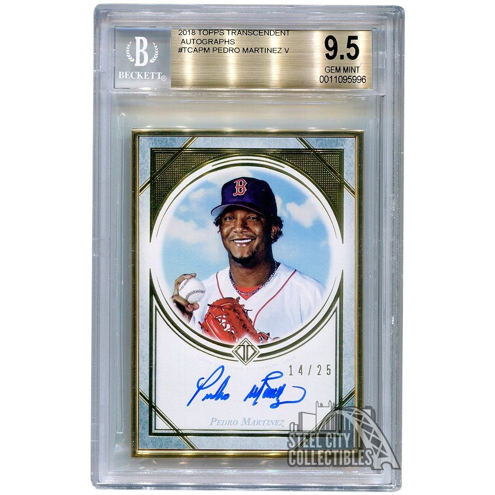 Pedro Martinez 2018 Topps Transcendent Autographed Card 14/25 - BGS 9.5