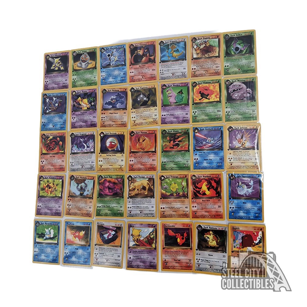 Pokemon Team Rocket 1st Edition Non-Holo Set - Cards #18-82