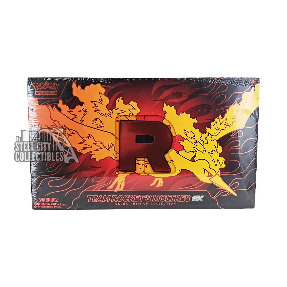 Pokemon Team Rocket's Moltres ex Ultra Premium Collection Box