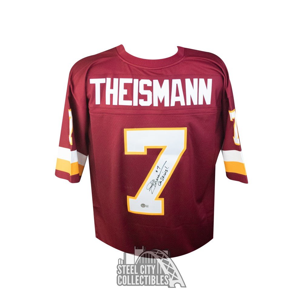 Joe Theismann Go Skins Autographed Washington Redskins Mitchell & Ness  Football Jersey - BAS