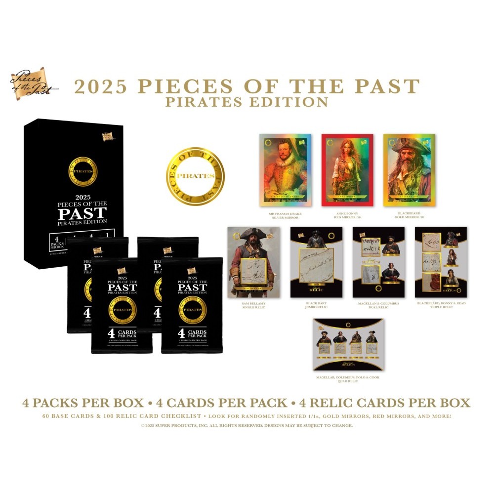 2025 Super Break Pieces of the Past Pirates Edition Hobby Box