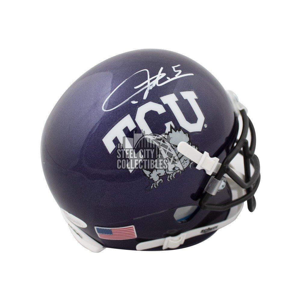 LaDainian Tomlinson Autographed TCU Horned Frogs Mini Football Helmet