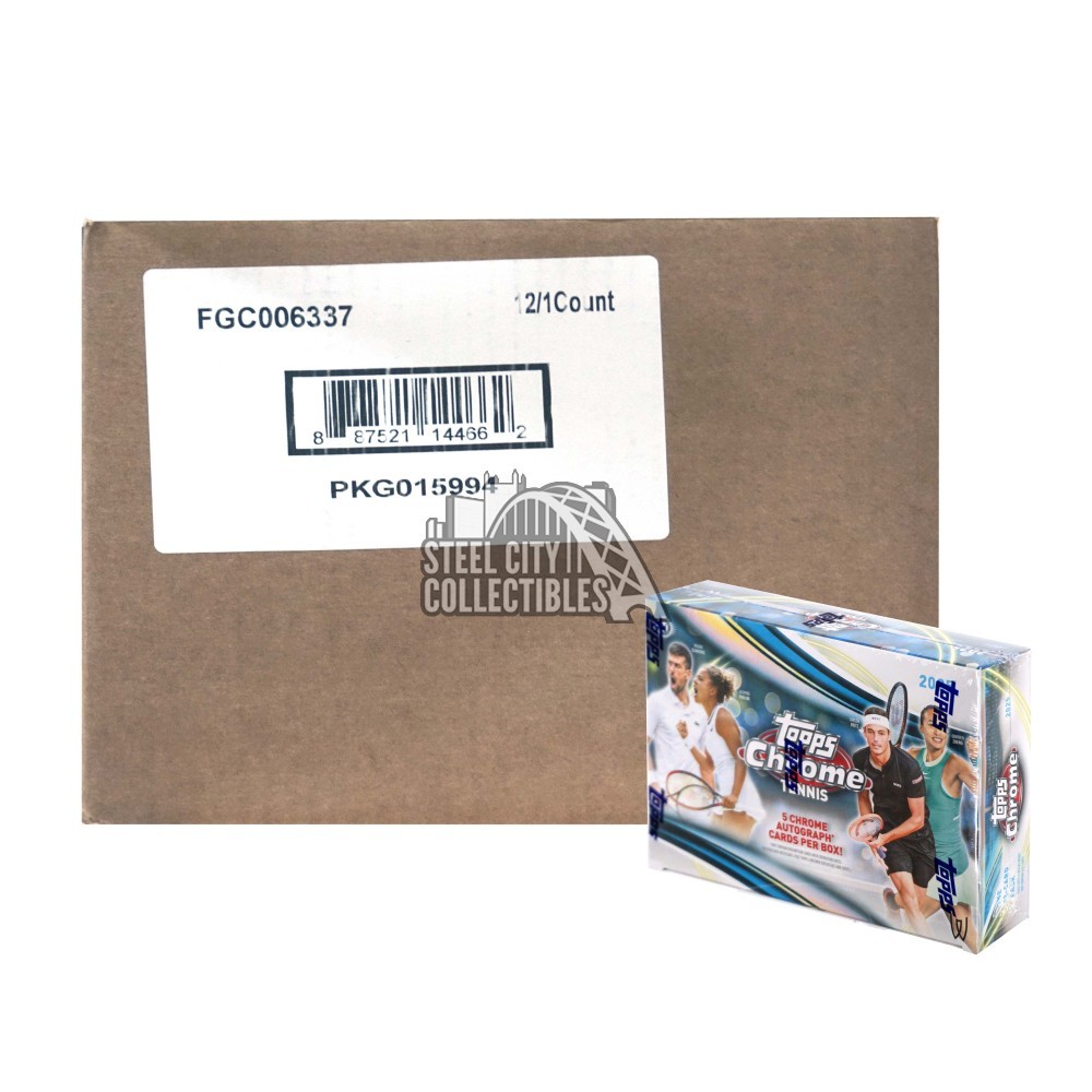 2025 Topps Chrome Tennis Delight 12-Box Case | Steel City Collectibles