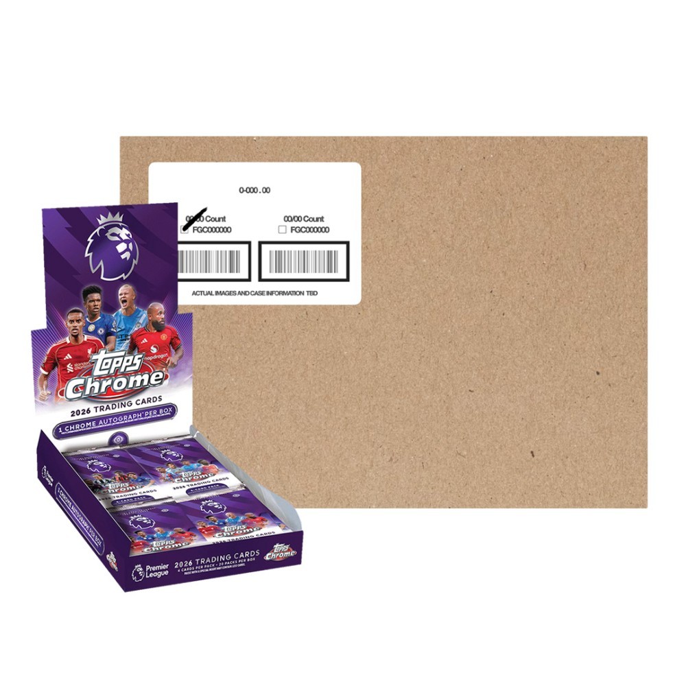 2025-26 Topps Chrome English Premier League Soccer Hobby 12-Box