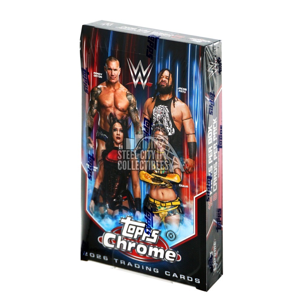 2026 Topps Chrome WWE Wrestling Hobby Box | Steel City Collectibles