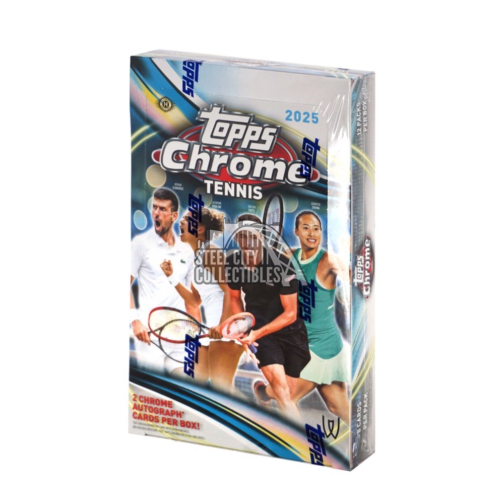 2025 Topps Chrome Tennis Hobby Box | Steel City Collectibles