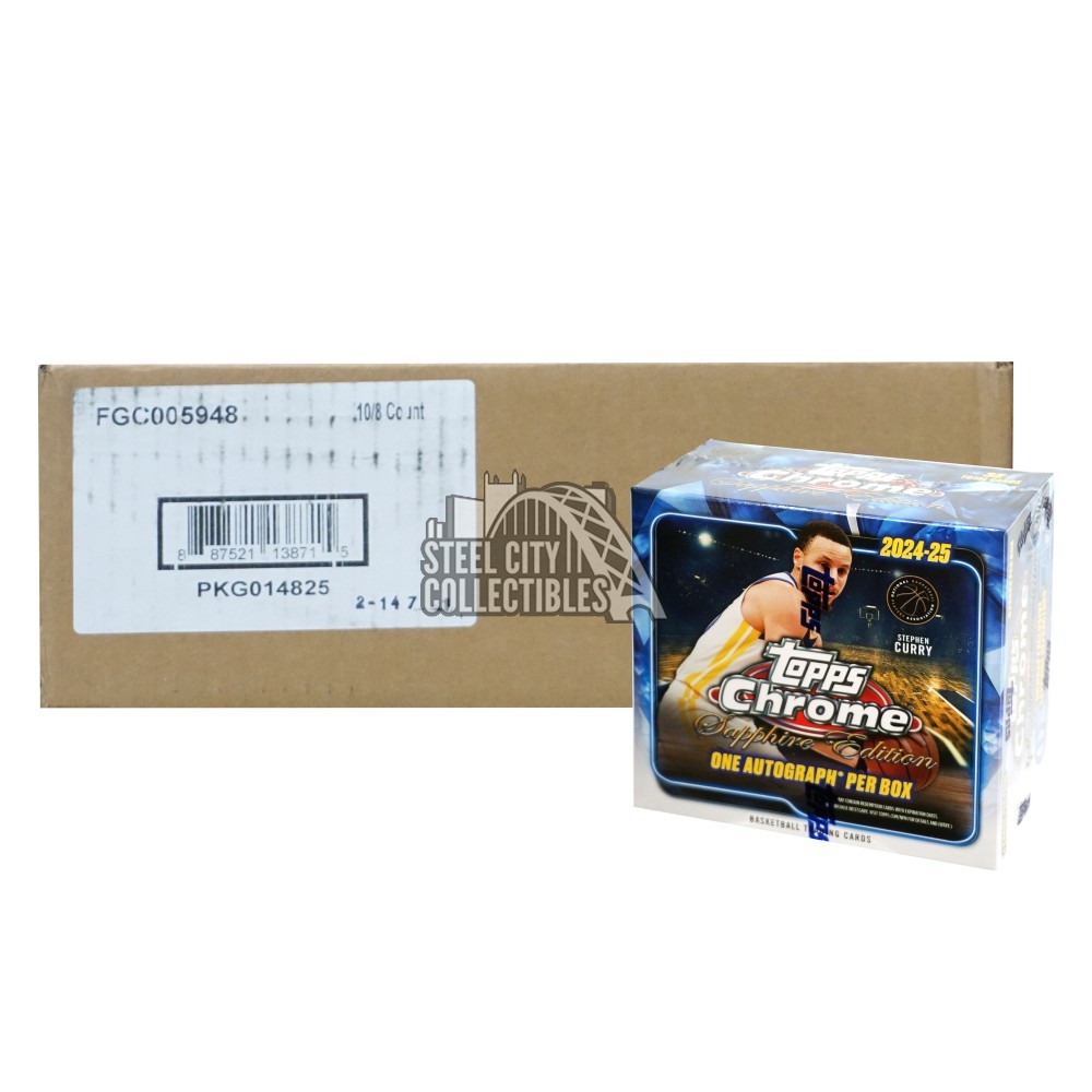 Box+デッキ+パック Topps - Topps Chrome Basketball Sapphire Edition 2024-25 Topps Chrome Basketball Sapphire Edition Box | Steel