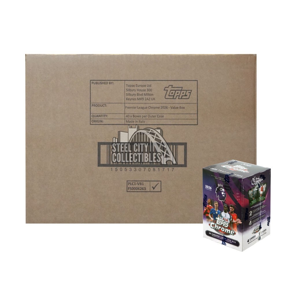 2026 Topps Chrome English Premier League Soccer Blaster 40-Box